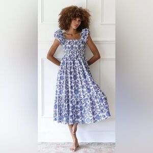 Olympia Dress by Mille Size XL Blue Floral
